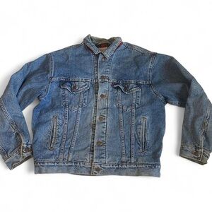 Vintage 90s Levi’s Flannel Lined Denim Jacket USA 🇺🇸 Size Men’s Large